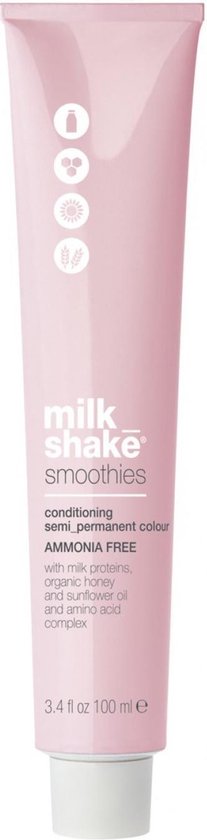 Milk Shake Smoothies Semi-Perm Col 100Ml 10.116 Platinum Lightest Blond Intense Ash Pink 100 Ml