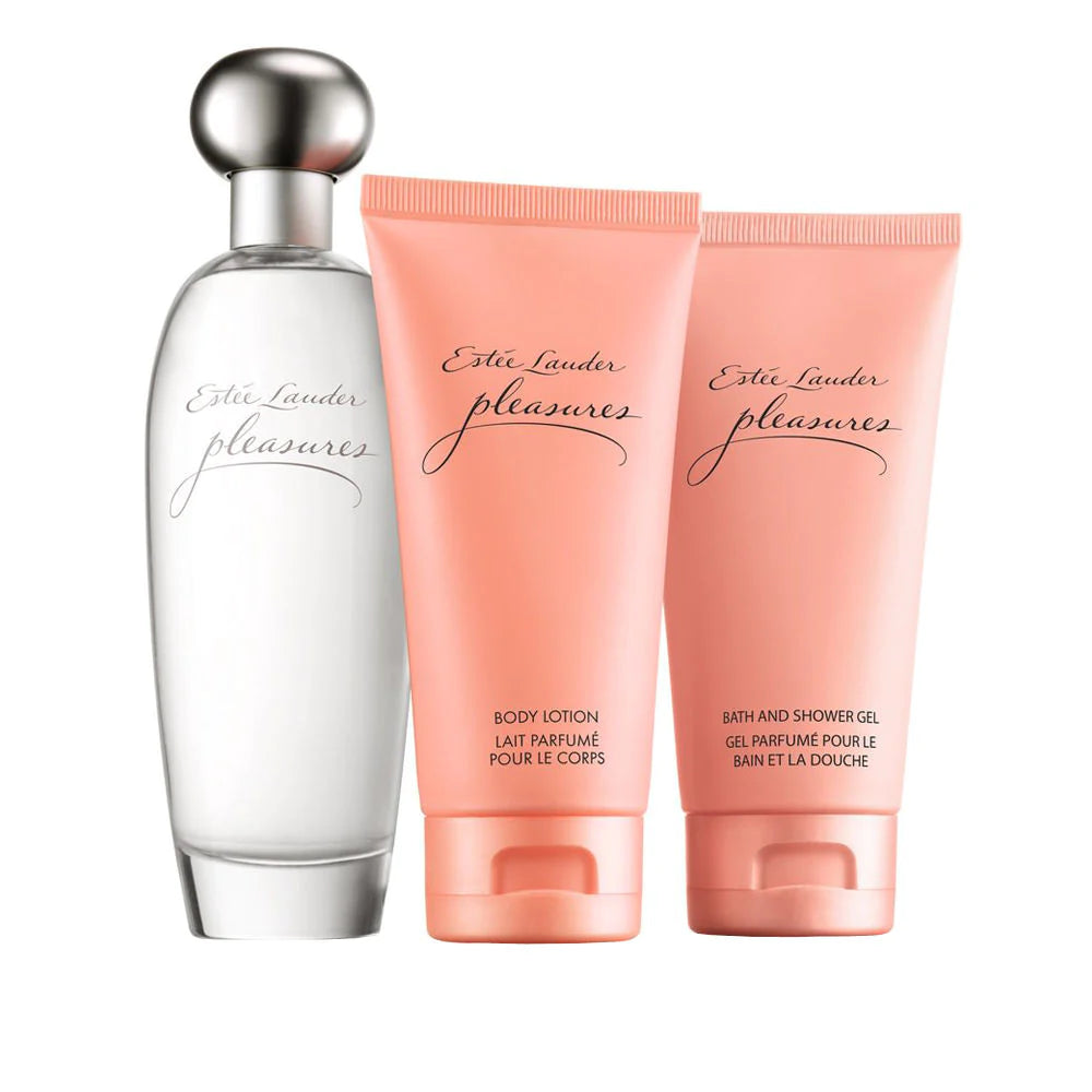 Pleasures Ultimate Collection Edp 100 Ml + Body Lotion 75 Ml + Bath 8 Shower Gel 75 Ml