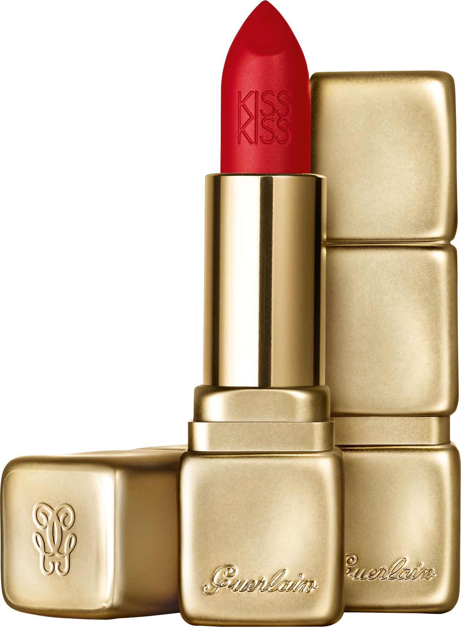 Guerlain Kiss Kiss M331 Chilli Red Hydrating & Plumping Velvet Matte Lip Colour 3.5 Gr